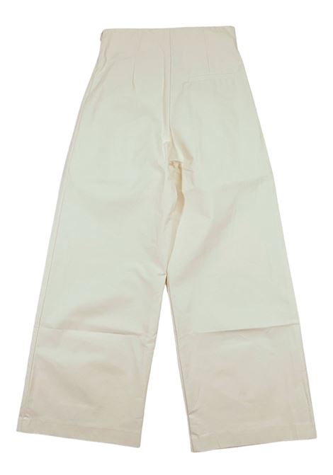 Pantalone bambina burro in cotone ElISABETTA FRANCHI | EFPA246/SUBURRO